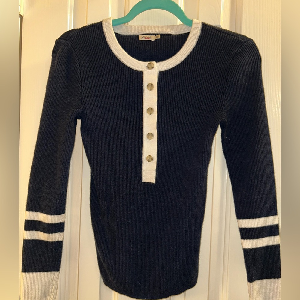 Gently Loved Faherty Mikki Henley Sweater